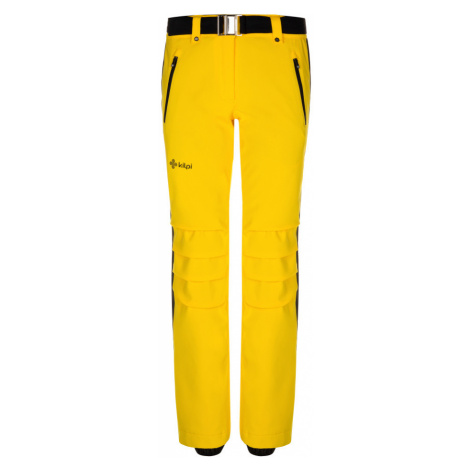 Kilpi HANZO-W Dámske lyžiarske nohavice LL0039KI Žltá