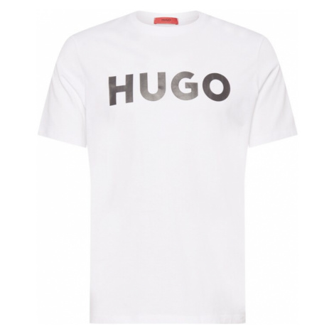 HUGO Tričko 'Dulivio'  čierna / biela Hugo Boss