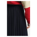 SUKŇA GANT JERSEY PLEATED SKIRT EVENING BLUE