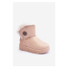 Children's snow boots insulated with fur Beige Big Star