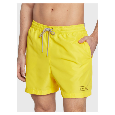 Calvin Klein Swimwear Plavecké šortky KM0KM00787 Žltá Regular Fit