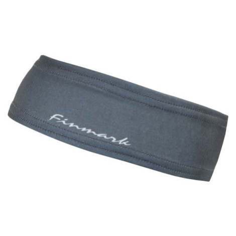 Finmark FUNCTIONAL HEADBAND Funkčná čelenka, tmavo sivá, veľkosť