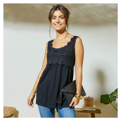Dlhý top s macramé Blancheporte