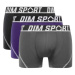 DIM SPORT MICROFIBRE BOXER 3x - Pánske športové boxerky 3 ks - sivá - modrá - čierna