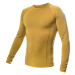 SENSOR MERINO AIR pánske tričko dl.rukáv mustard