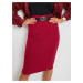 Macarena burgundy skirt