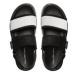 Calvin Klein Jeans Sandále Sandal Doublebar Hardware YM0YM00643 Čierna