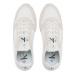 Calvin Klein Jeans Sneakersy Runner Sock Laceup Ny-Lth YM0YM00553 Biela