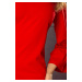 Červené dámske šaty s čipkou na rukávoch model 5917752