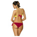 ŽLTO-FUCHSIOVÉ BIKINY S OZDOBNÝM VÝSTRIHOM SHIRLEY MAGENTA-DUFFY M-455 (2)