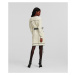 Sveter Karl Lagerfeld Branded Belted Cardigan White/Black