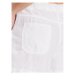 BDG Urban Outfitters Bavlnené šortky BDG LINEN 5 POCKET SHORT 76475557 Biela Fitted Fit