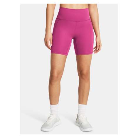 Ružové dámske športové kraťasy Under Armour Meridian Bike Short 7in