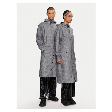 Rains Nepremokavá bunda Longer Jacket W3 18360 Sivá Regular Fit