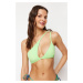 Trendyol Green One-Shoulder Cut Out/Windowed Bikini Top