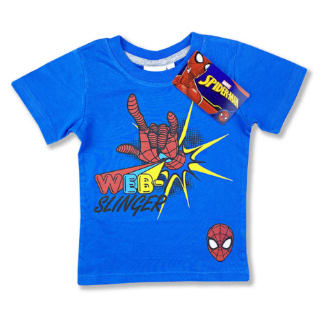 Detské tričko na krátky rukáv - Spiderman, modré Cactus Clone