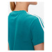 Adidas Každodenné šaty Essentials 3-Stripes Tee Dress IL3382 Tyrkysová Fitted Fit