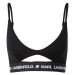 Karl Lagerfeld Podprsenka 'Peephole'  čierna / biela