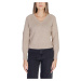 Vila  VITULI L/S V-NECK GLITER KNIT TOP/PB 14098057  Svetre Zlatá