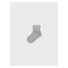 NAME IT Ponožky 'Neel'  krémová / sivá melírovaná / čierna