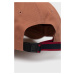 Bavlnená čiapka Tommy Hilfiger hnedá farba, s nášivkou