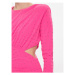 Liu Jo Koktejlové šaty CA4119 J4657 Ružová Regular Fit