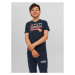 Jack&Jones Junior Tričko 12237367 Tmavomodrá Regular Fit