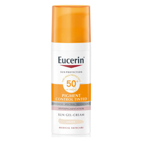 EUCERIN Sun Pigment Control Tinted Emulzia na opaľovanie na tvár SPF50+ svetlá 50 ml