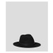 Klobúk Karl Lagerfeld K/Signature Fan Fedora Hat Black