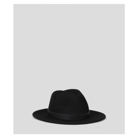 Klobúk Karl Lagerfeld K/Signature Fan Fedora Hat Čierna