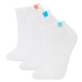 DEFACTO Women's 3-Pack Cotton Ankle Socks