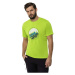 Jack Wolfskin HIKING T M Pánske funkčné tričko, svetlo zelená, veľkosť