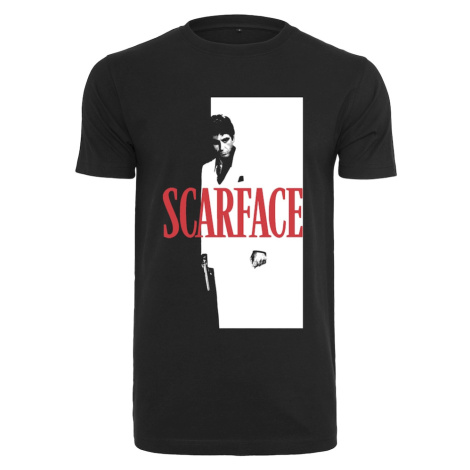 Merchcode Tričko 'Scarface'  červená / čierna / biela