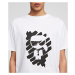 Tričko Karl Lagerfeld Ikonik Graffiti T-Shirt Biela