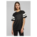 Women's striped t-shirt blk/wht