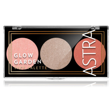 Astra Make-up Palette Glow Garden paleta rozjasňovačov odtieň Unconvential Sakura