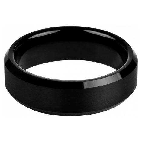 Troli Čierny oceľový prsteň 60 mm