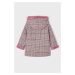 Detský kabát s prímesou vlny Mayoral ružová farba