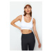 Trendyol White Seamless/Seamless Support/Shaping Knitted Sports Bra