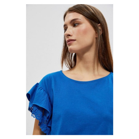 Blouse with ruffles on the shoulders Moodo