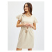 Orsay Beige Women's Hoodie Dress with Lace - Women