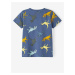 Modré chlapčenské vzorované tričko name it Jalil