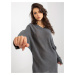 Dark gray knitted oversize dress