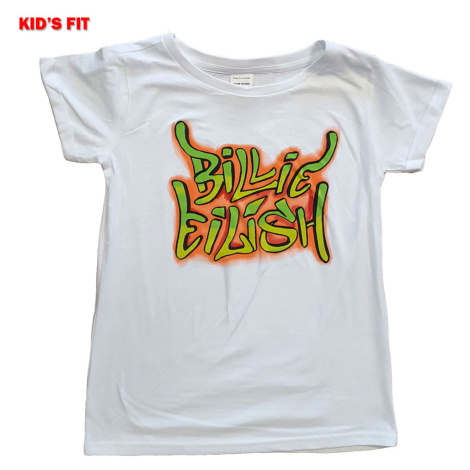 Billie Eilish tričko Graffiti Biela