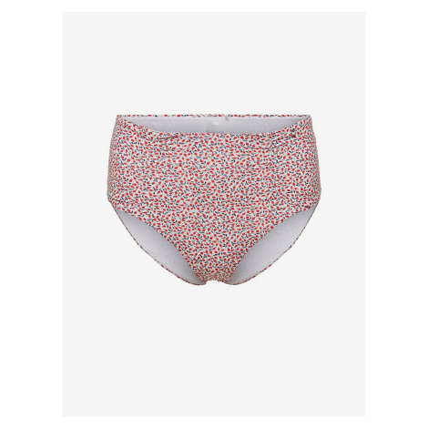 White and Red Floral Swimsuit Bottoms ONLY Ella - Women