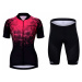 HOLOKOLO Cyklistický krátky dres a krátke nohavice - FROSTED LADY - čierna/ružová