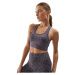 Dámska tréningová športová podprsenka 4F SPORT BRA-AW23USBAF070-24A-MIDDLE GREY ALLOVER