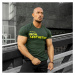 Pánske fitness tričko Iron Aesthetics Be Stronger, zelené