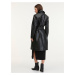 Čierny dámsky koženkový kabát JDY Vicos