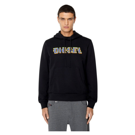 Diesel Mikina - S-GINN-HOOD-K27 SWEAT-SHIRT čierna